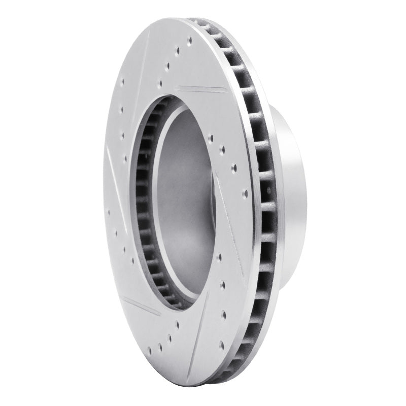 DFC 82-86 BMW 735i Front Right Drilled & Slotted Silver Brake Rotor