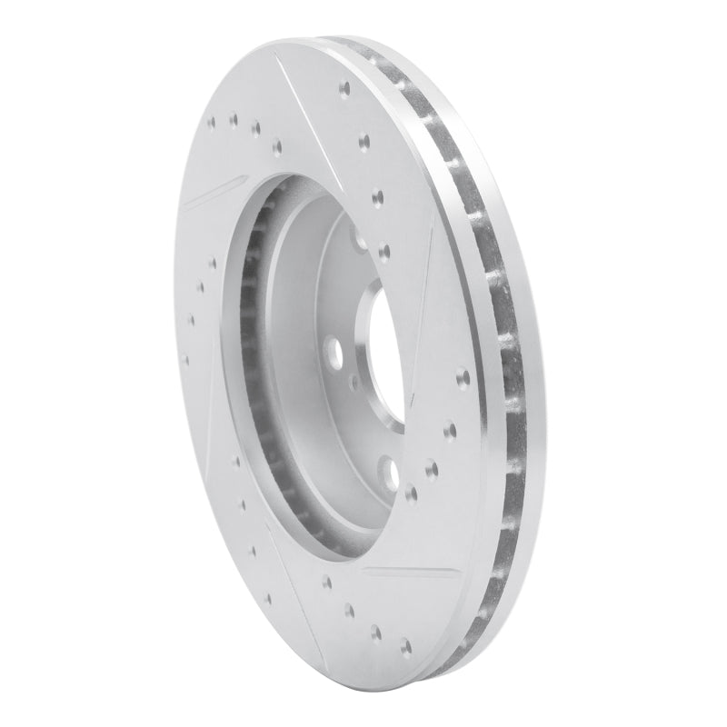 DFC 92-98 Lexus SC300 Front Left Drilled & Slotted Silver Brake Rotor