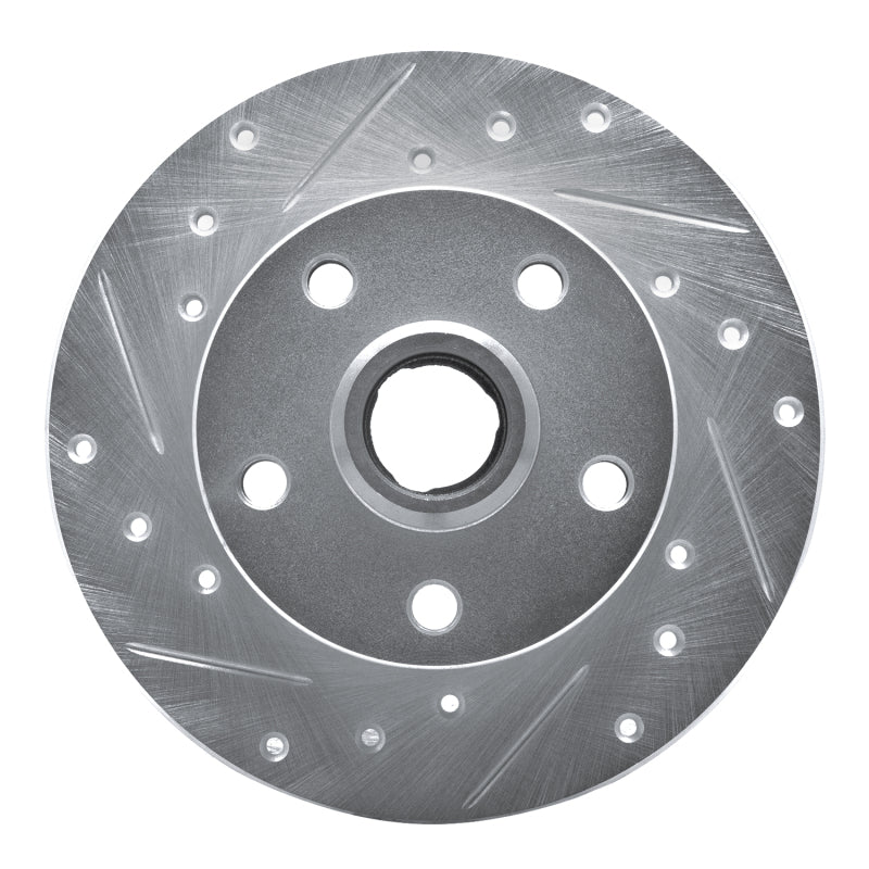 DFC 92-98 Volkswagen Golf Rear Left Drilled & Slotted Silver Brake Rotor