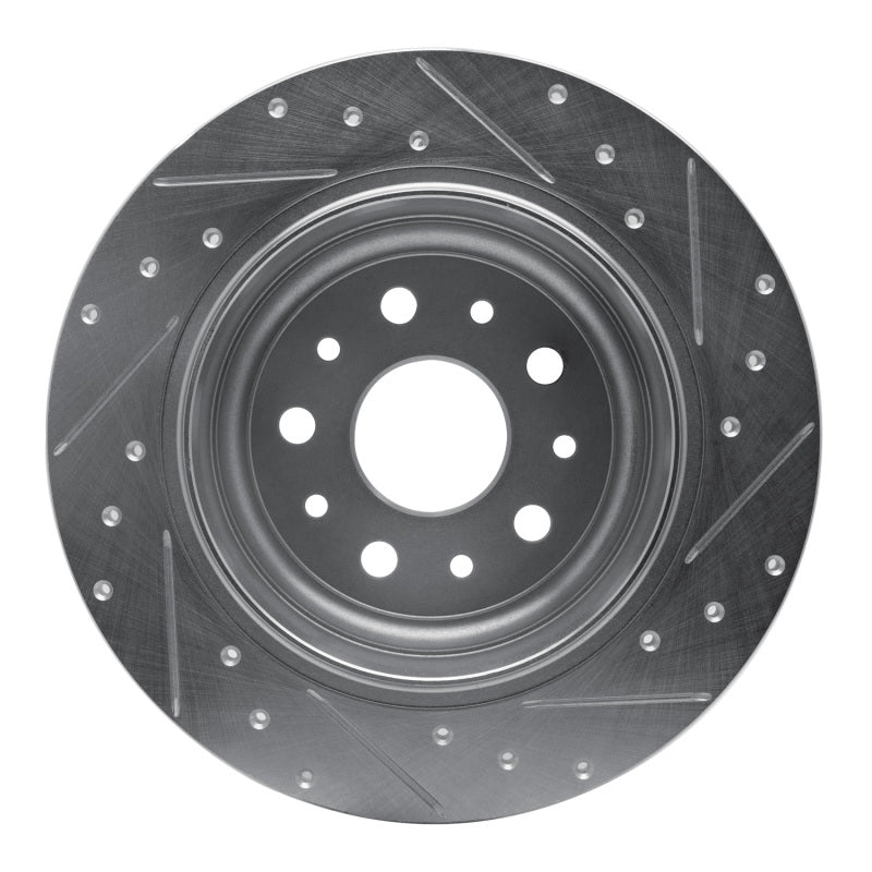 DFC 18-25 Jeep Wrangler Rear Left Drilled & Slotted Silver Brake Rotor