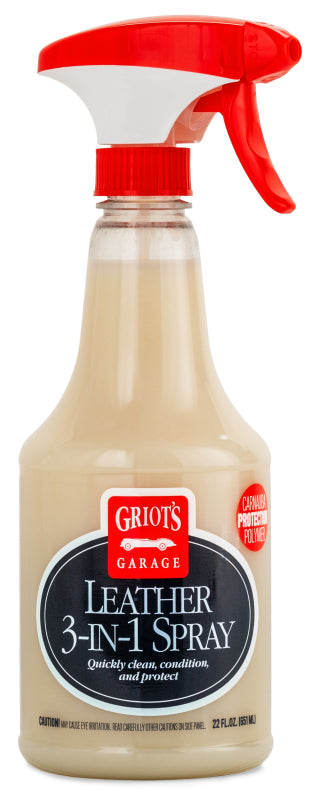 Griots Garage Leather 3-in-1 Spray - 22oz