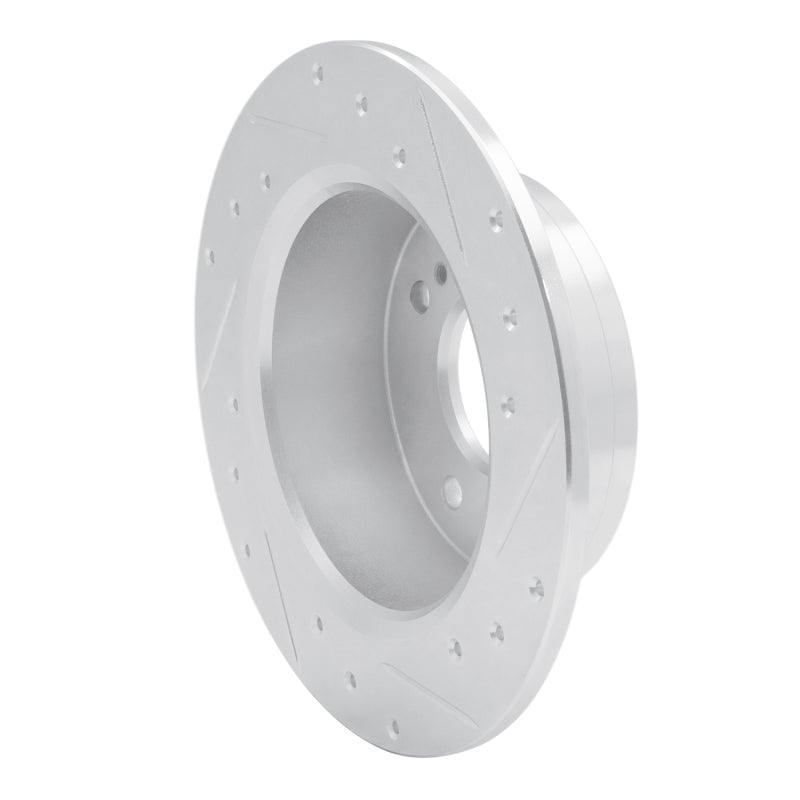 DFC 79-81 Nissan 200SX Rear Left Drilled & Slotted Silver Brake Rotor