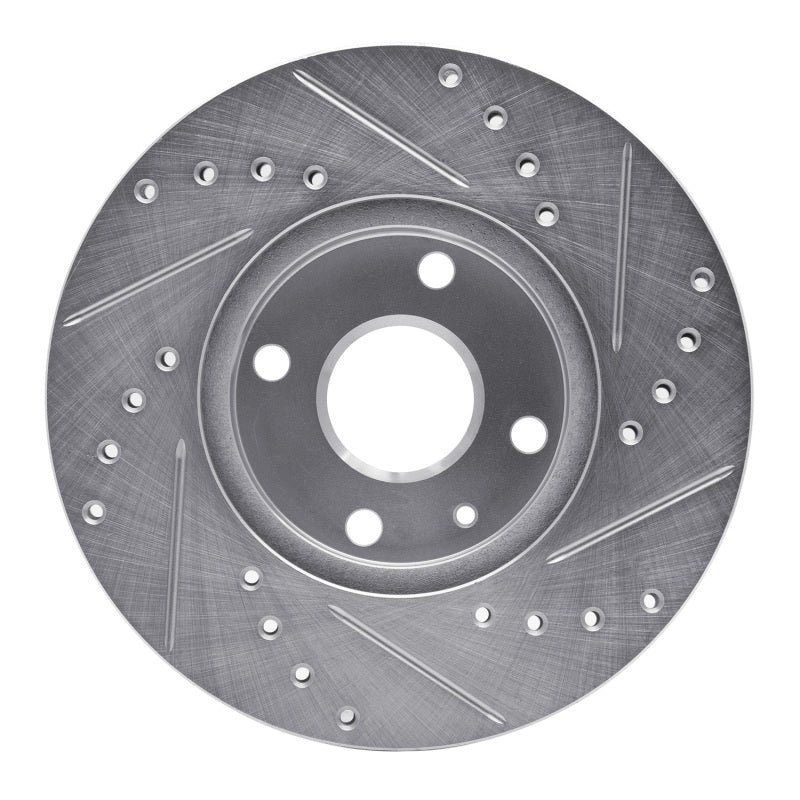 DFC 90-03 Ford Escort Front Left Drilled & Slotted Silver Brake Rotor