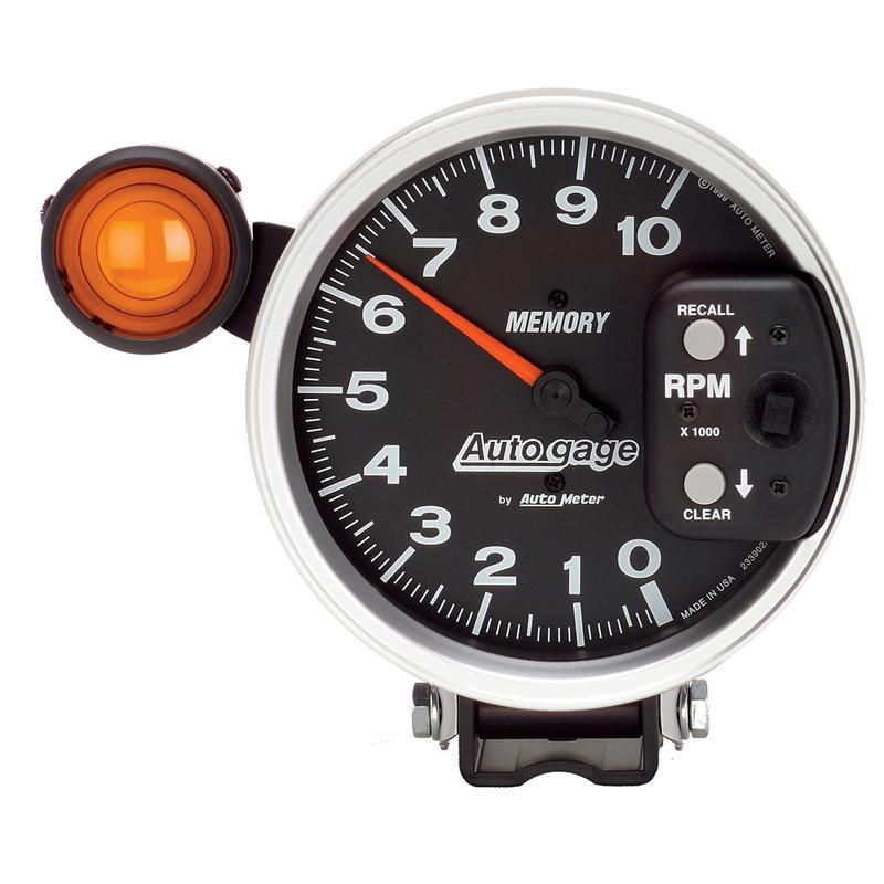 Autometer Autogage 3-3/4in. 0-8K RPM Black Dial/Black Case Pedestal Tachometer