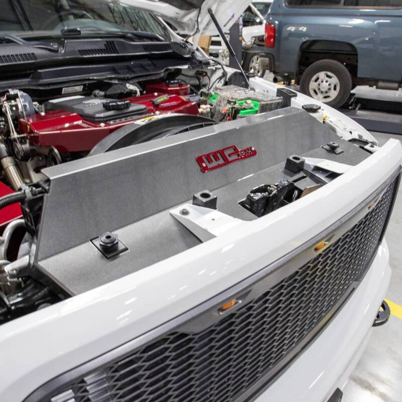 Wehrli 13-18 Cummins Fabricated Aluminum Radiator Cover - Bengal Silver