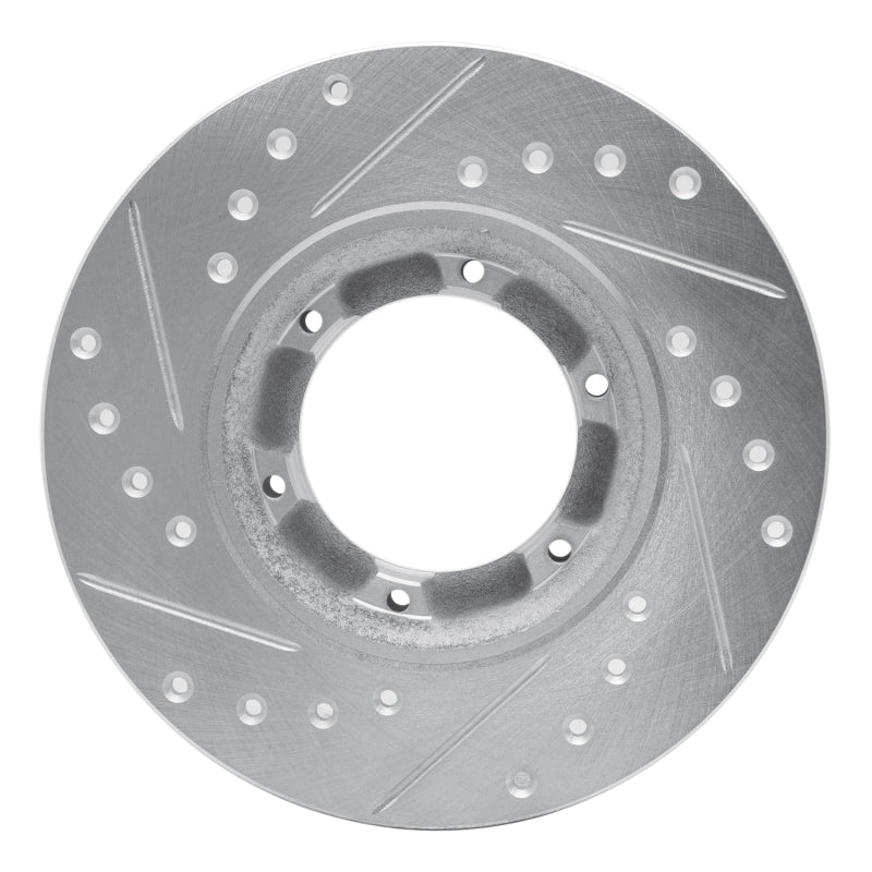R1 71-83 Renault Lecar Front Right Rear Right Drilled & Slotted Silver Brake Rotor