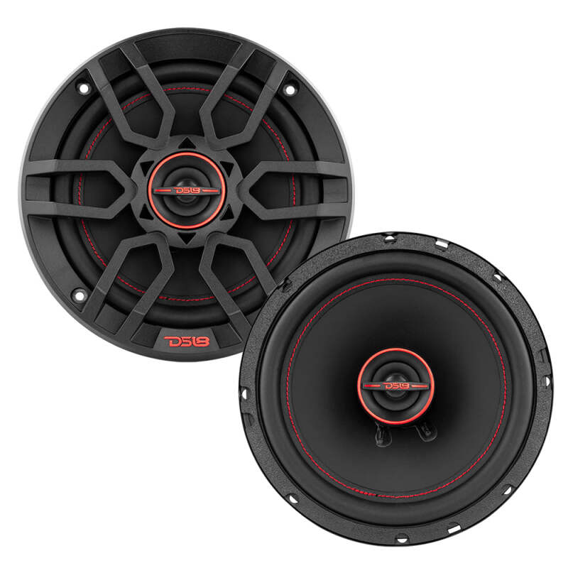 DS18 6.5in 50Watts RMS 4 ohm 2-Way Coaxial Speaker System Universal Fit