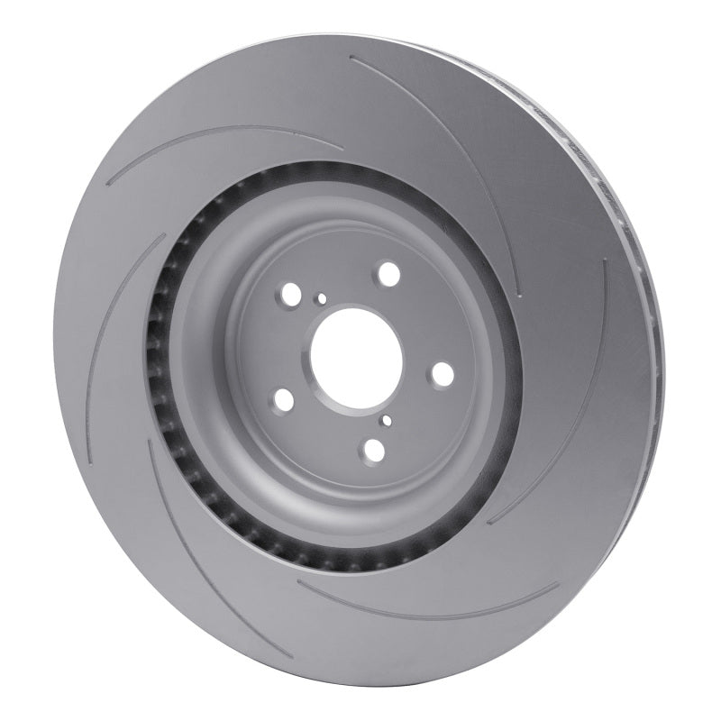 R1 15-22 Lexus RC F Left Front Slotted GeoSPEC Coated Rotor