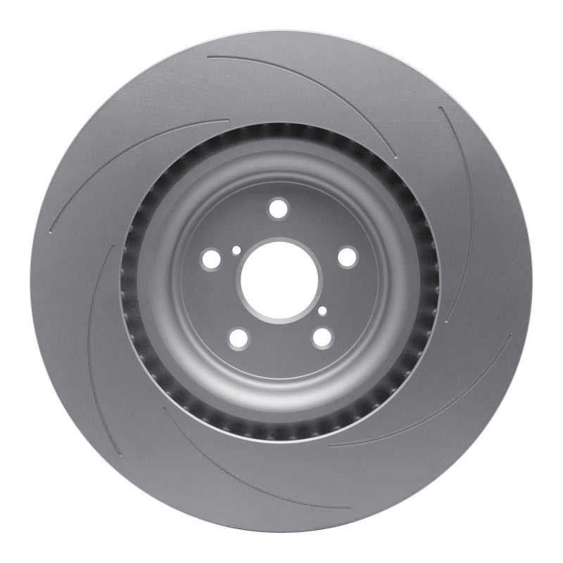 R1 15-22 Lexus RC F Left Front Slotted GeoSPEC Coated Rotor