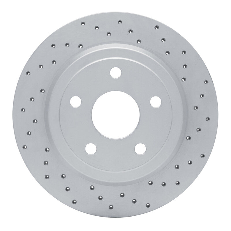 DFC 11-22 Dodge Durango Rear Right Drilled Geoperformance Rotor