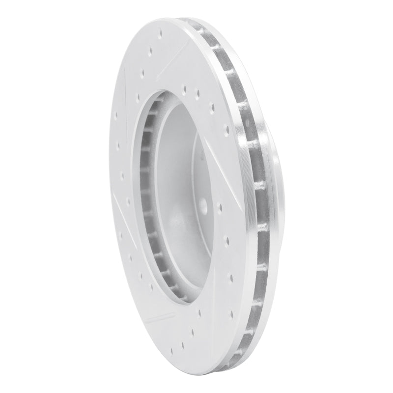 R1 85-89 Merkur XR4TI Front Right Drilled & Slotted Silver Brake Rotor
