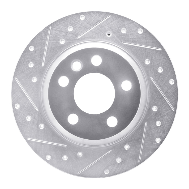 DFC 01-03 Volkswagen EuroVan Rear Left Drilled & Slotted Silver Brake Rotor