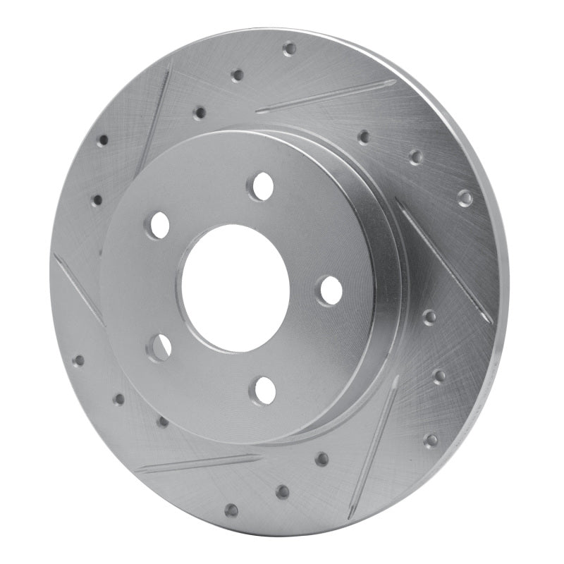 DFC 04-12 Chevrolet HHR Rear Left Drilled & Slotted Silver Brake Rotor