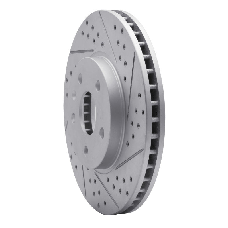 R1 08-14 Cadillac Cts Front Right Drilled & Slotted Geo-Carbon Rotor