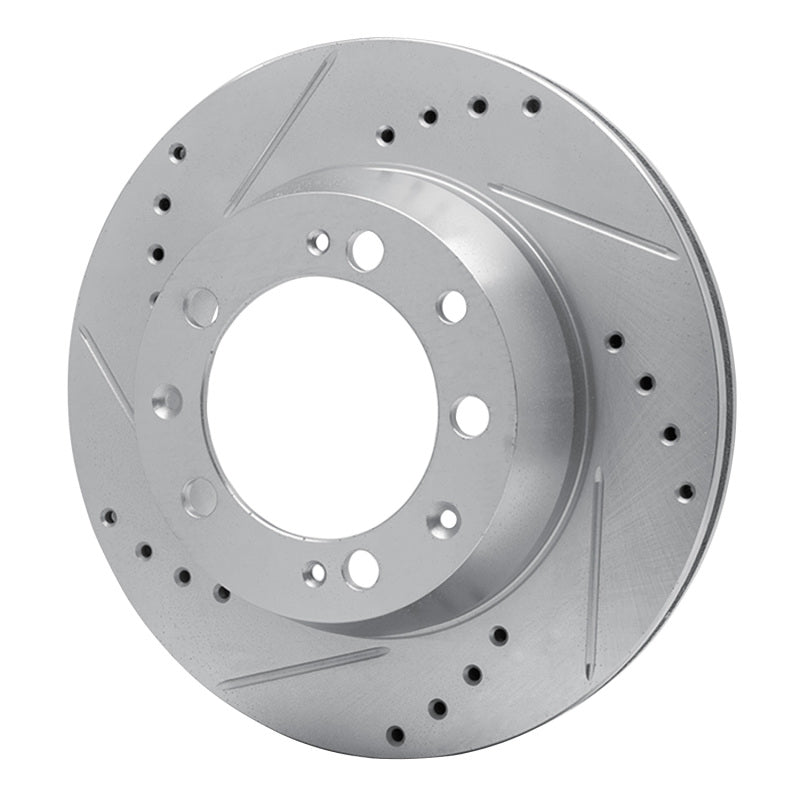 DFC 86-95 Porsche 944 Turbo Rear Left Drilled & Slotted Silver Brake Rotor