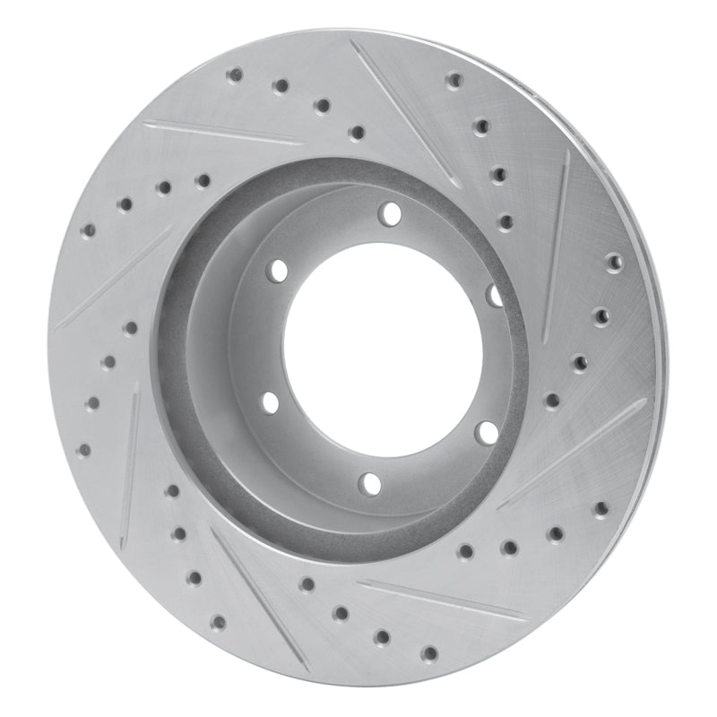 DFC 86-95 Toyota Pickup Front Left Drilled & Slotted Silver Brake Rotor