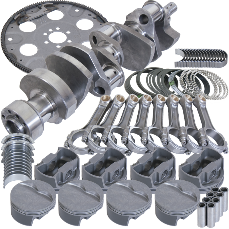 Eagle Chevy LT1350 1Pc 3.750in Crank 5.700in I-Beam Rods 4.060in Pistons 168 Tooth FP Bal Assembly
