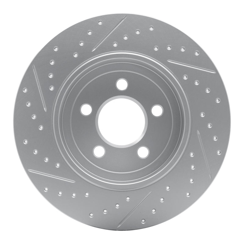 R1 04-10 Toyota Sienna Rear Right Drilled & Slotted Geo-Carbon Rotor