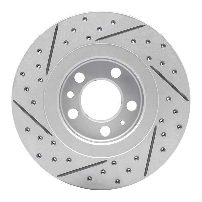 R1 98-15 Volkswagen Beetle/Jetta Wagon Front Right Drilled & Slotted Geo-Carbon Rotor