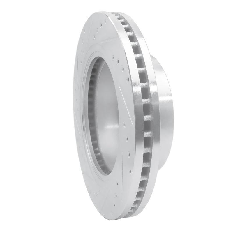 R1 12-21 Nissan NV1500 Front Right Drilled & Slotted Silver Brake Rotor