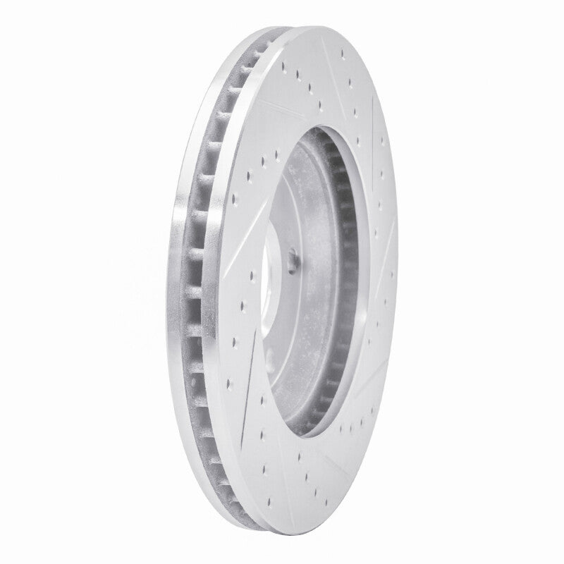 R1 05-05 Buick Park Avenue Front Left Drilled & Slotted Silver Brake Rotor