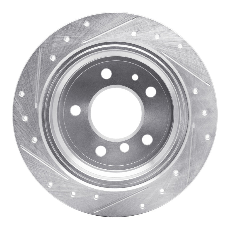 DFC 81-86 BMW 733i Rear Right Drilled & Slotted Silver Brake Rotor