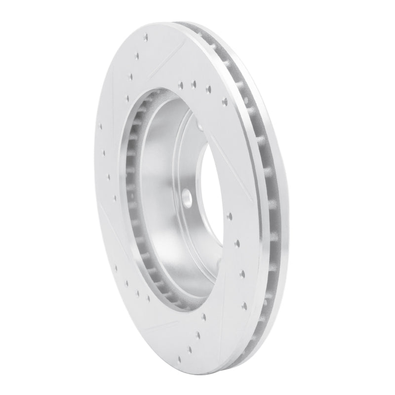 R1 94-96 Ford F-150 4WD Front Right Drilled & Slotted Silver Brake Rotor