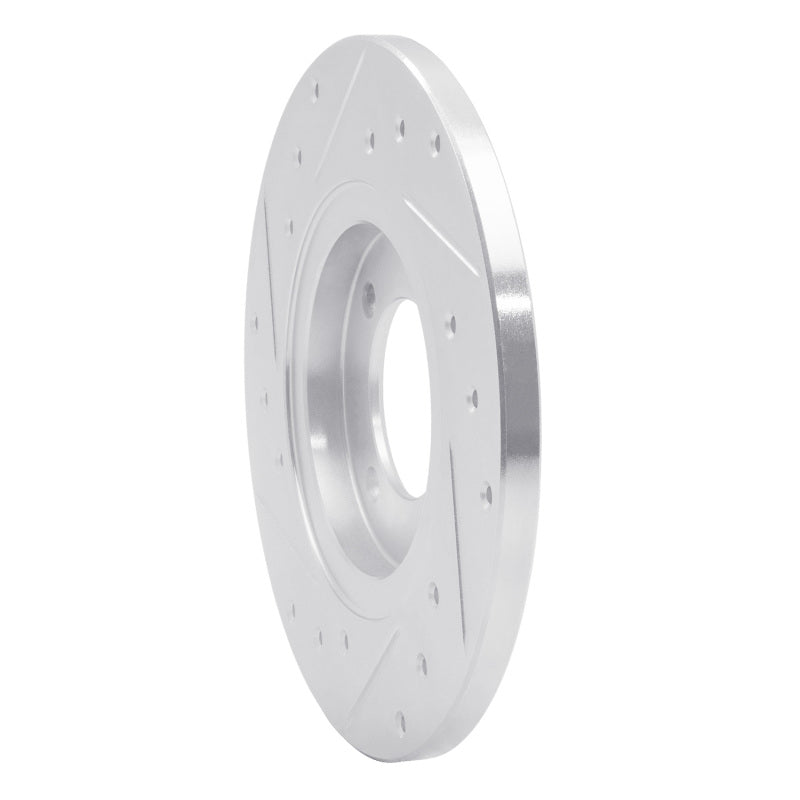 DFC 80-83 Toyota Corolla (US/Canada) Front Right Drilled & Slotted Silver Brake Rotor