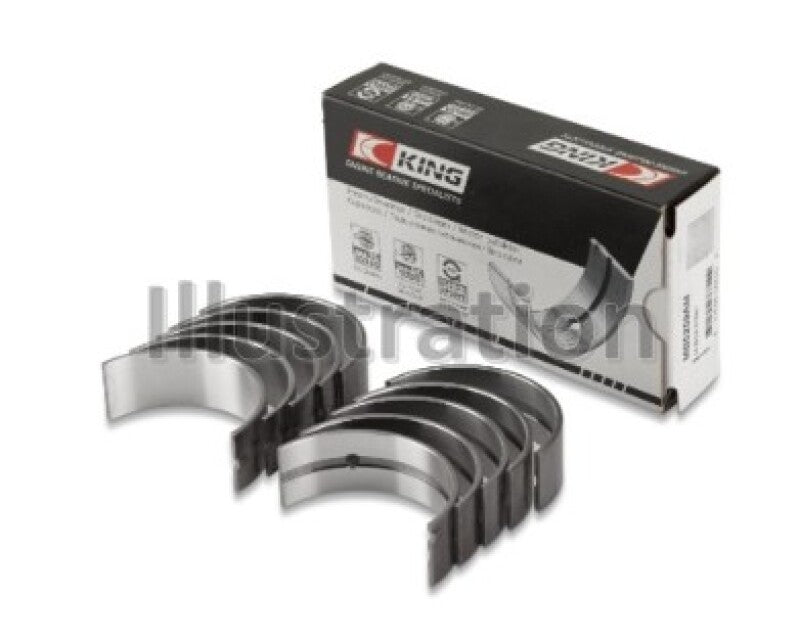 King Engine Bearings Volkswagen AMB/BYK/BBX Silicon Bi-Metal Aluminum Main Bearing Set - Size STD