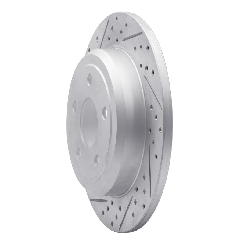 R1 11-22 Dodge Durango Rear Left Drilled & Slotted Geo-Carbon Rotor