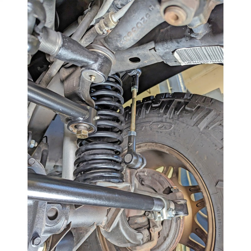 RockJock TJ/LJ/XJ/MJ Currectlync Steering System Bolt-On w/ 1 1/4in Dia. Tie Rod/Forged Drag Link