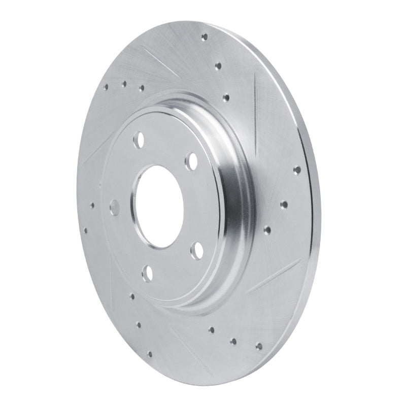 DFC 12-20 Chrysler Town & Country Rear Right Drilled & Slotted Silver Brake Rotor