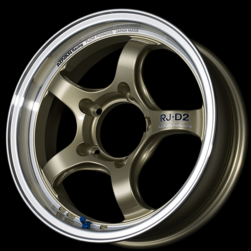 Advan RG-D2 17x7.5 / +38 Offset / 5x100 / 57.1mm Bore / Machining and Champagne Gold