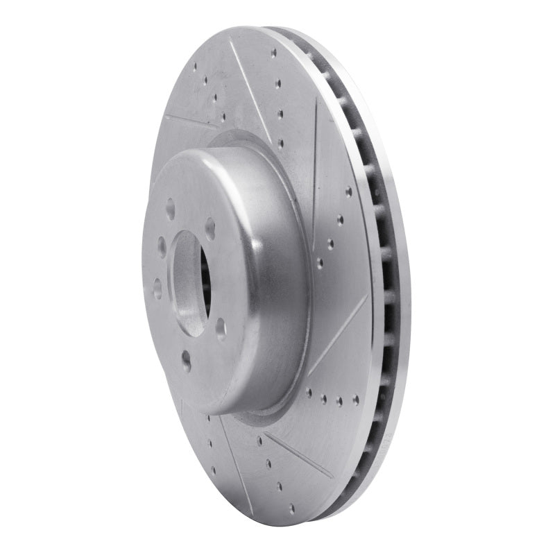 R1 13-20 BMW 335I xDrive Front Right Drilled & Slotted Silver Brake Rotor