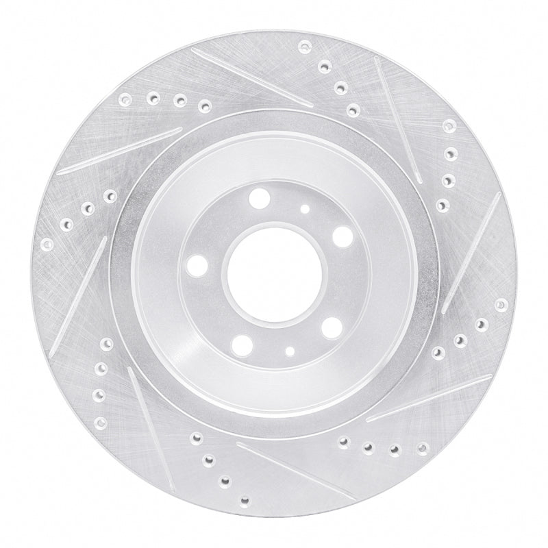 DFC 04-18 Audi S8 Rear Left Drilled & Slotted Silver Brake Rotor