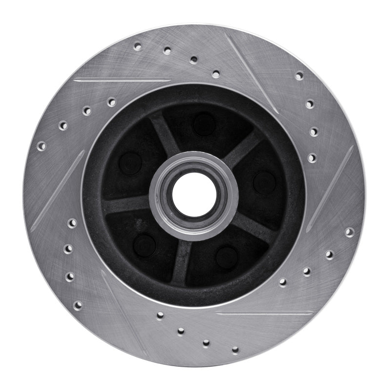 DFC 88-91 Chevrolet C1500 Front Left Drilled & Slotted Silver Brake Rotor