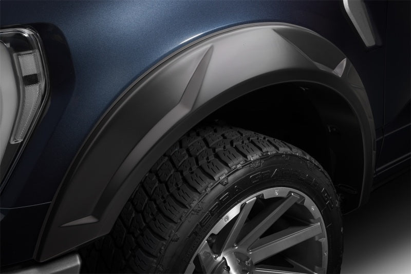 Husky Liners 19-24 GMC Sierra 1500 (69.9/79.4in. Bed) DRT Style Fender Flares (Smooth) 4pc - Blk