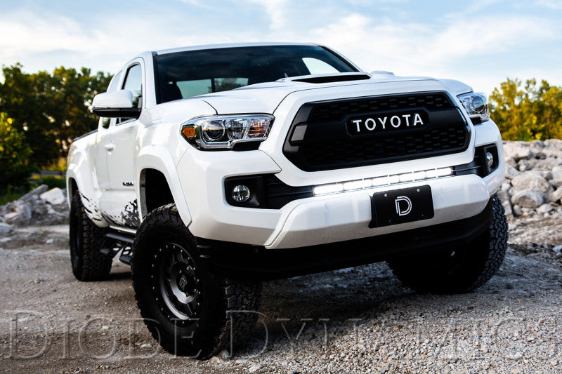 Diode Dynamics 16-21 Toyota Tacoma SS30 Stealth Lightbar Kit - White Driving