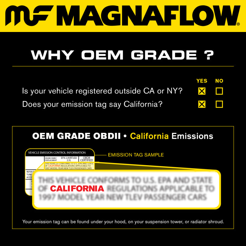 MagnaFlow Direct Fit Catalytic Converter 2007-2013 Suzuki SX4 2.0L (Not For Sale In California)