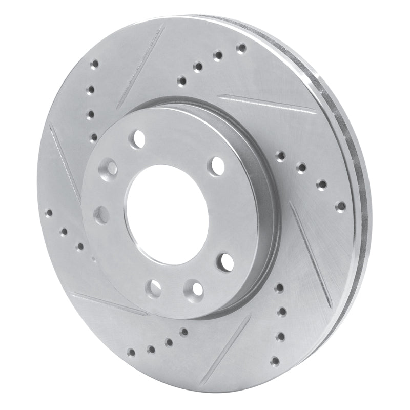 DFC 03-05 Kia Sedona Front Left Drilled & Slotted Silver Brake Rotor