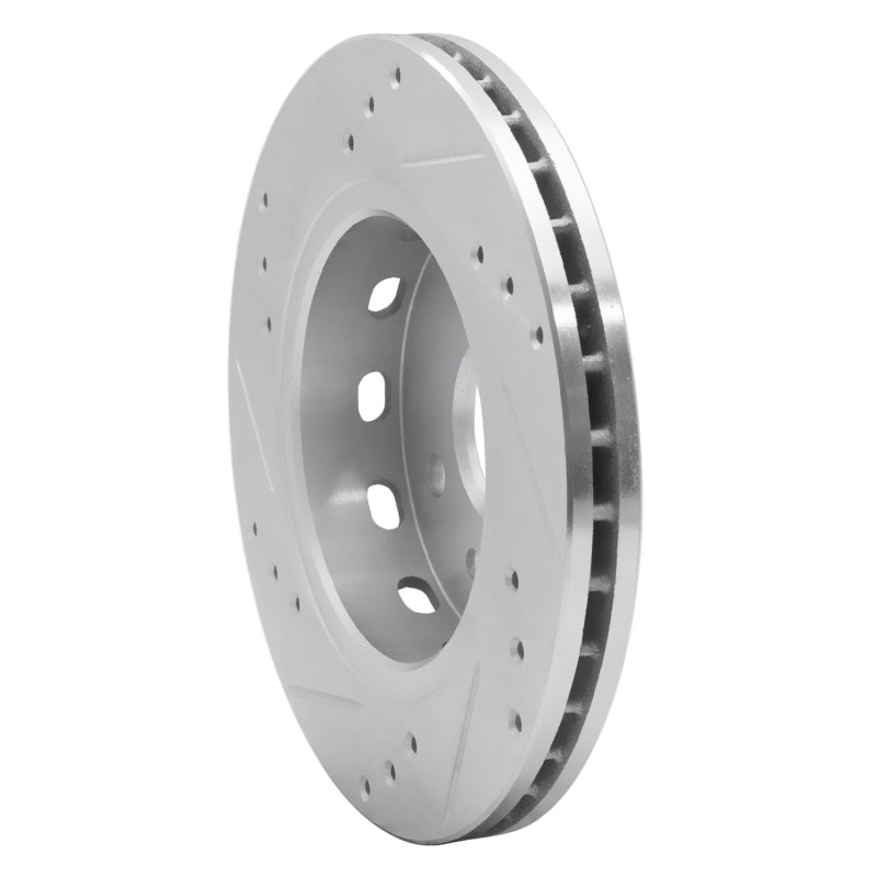 R1 01-03 Kia SPECTRA Front Right Drilled & Slotted Silver Brake Rotor