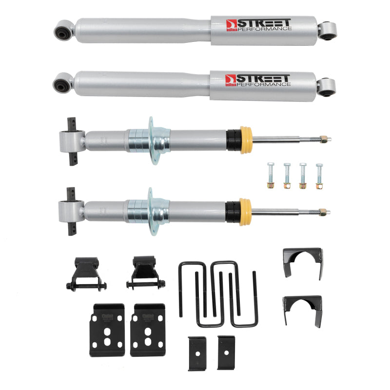 Belltech 2021+ Ford F-150 4WD 1in to 3.5in Front 7.5in Drop Rear Lowering Kit