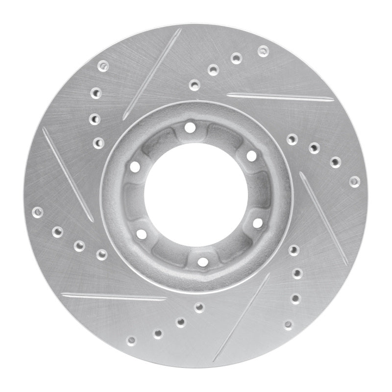 DFC 820093 Toyota Pickup Front Right Drilled & Slotted Silver Brake Rotor
