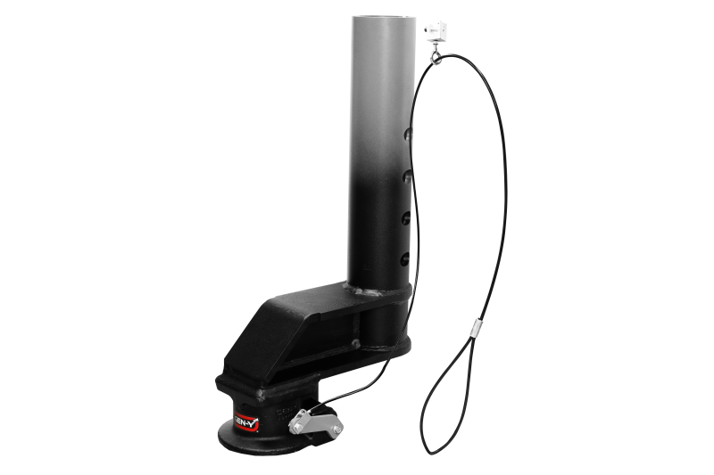 Gen-Y Viking 4in Round/9in Offset SnapLatch 2-5/16in Coupler / 5K TW 21K w/Pull Cable- Texture Blk
