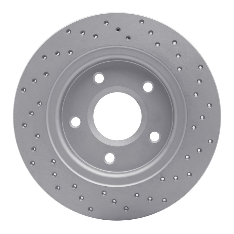 DFC 08-16 Chrysler Town & Country Rear Left Drilled Geoperformance Rotor