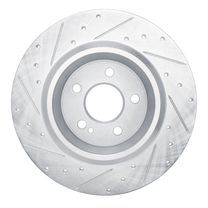 DFC 20-25 Mercedes-Benz CLA250 Rear Right Drilled & Slotted Silver Brake Rotor