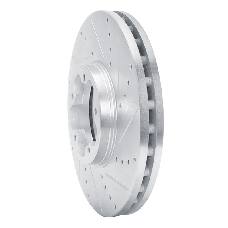 DFC 14-19 Ford Transit-350/SRW Front Right Drilled & Slotted Silver Brake Rotor