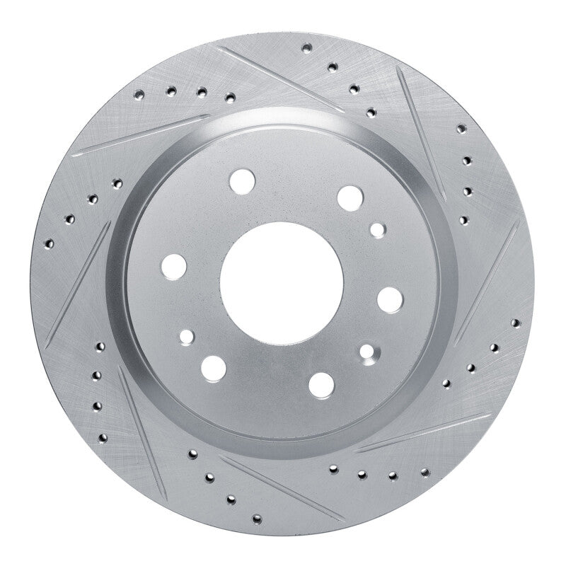 DFC 23-25 Chevrolet Colorado Rear Right Drilled & Slotted Silver Brake Rotor