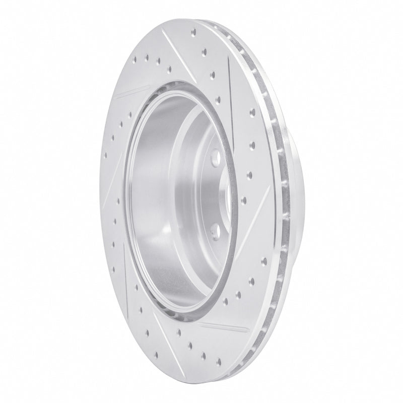 DFC 07-19 BMW X5 Rear Left Drilled & Slotted Silver Brake Rotor
