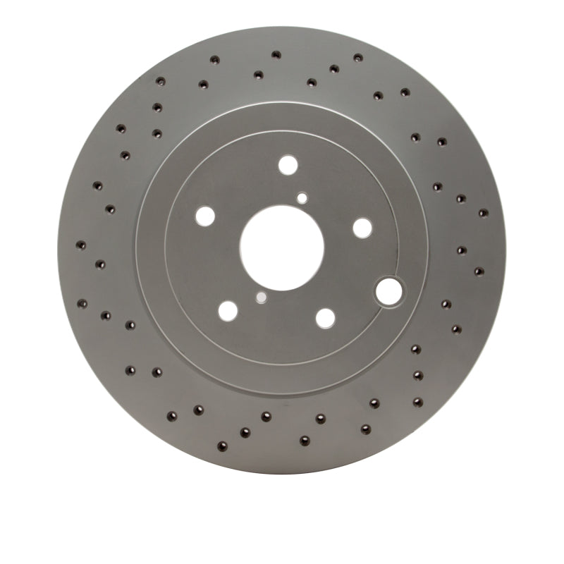 R1 18-25 Subaru WRX STI Rear Drilled Carbon Alloy GeoMET Rotor